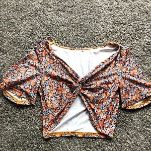 Floral crop top